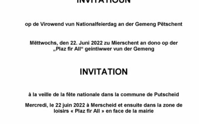 Invitatioun Virowend Nationalfeierdag
