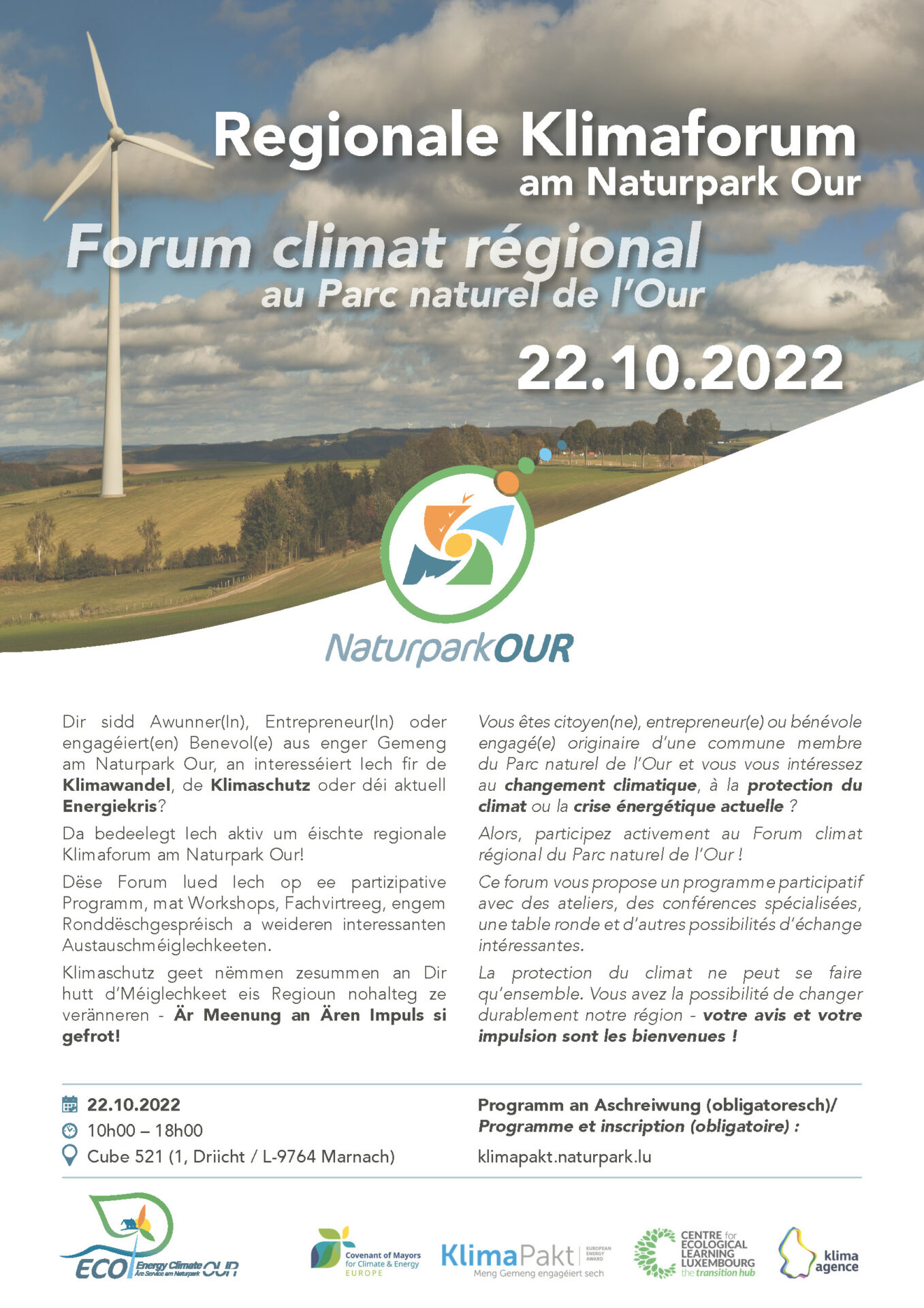 Forum climat régional au Parc naturel de l'Our - 22.10.2022